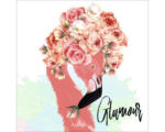 Hornbach Leinwandbild Glamour Flamingo 40x40 cm