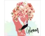Hornbach Leinwandbild Glamour Flamingo 40x40 cm