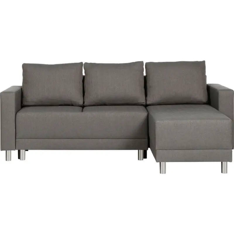Ecksofa in Webstoff Braun