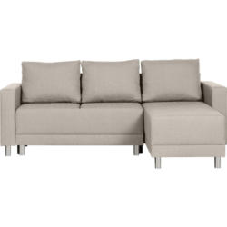 Ecksofa in Webstoff Beige