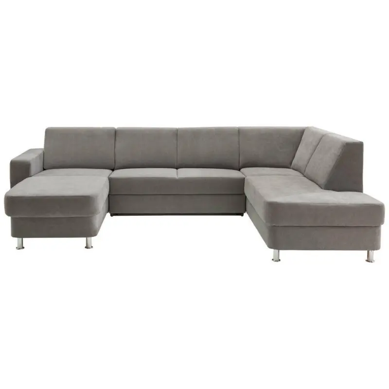 Ecksofa in Chenille Grau