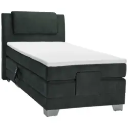 Boxspringbett 100/200 cm in Schwarz