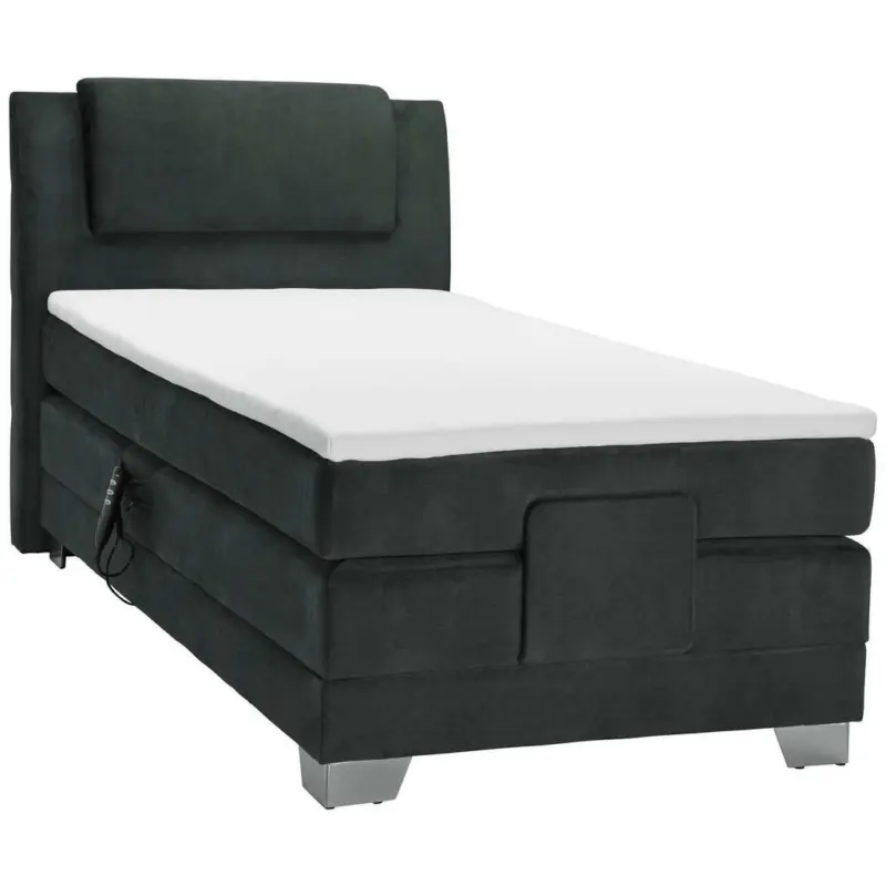 Boxspringbett 100/200 cm in Schwarz