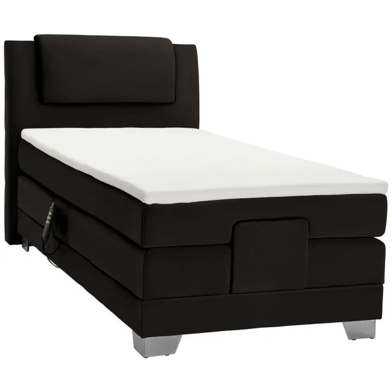 Boxspringbett 100/200 cm in Anthrazit