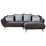 XXXLutz Lauterach - Ihr M&ouml;belhaus bei Bregenz Ecksofa in Chenille Dunkelgrau