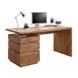 Schreibtisch 150/70/76 cm in Wildeiche
