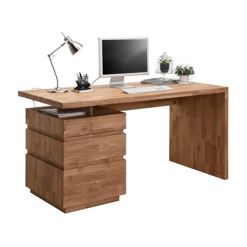 Schreibtisch 150/70/76 cm in Wildeiche