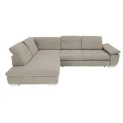 Ecksofa in Chenille Creme