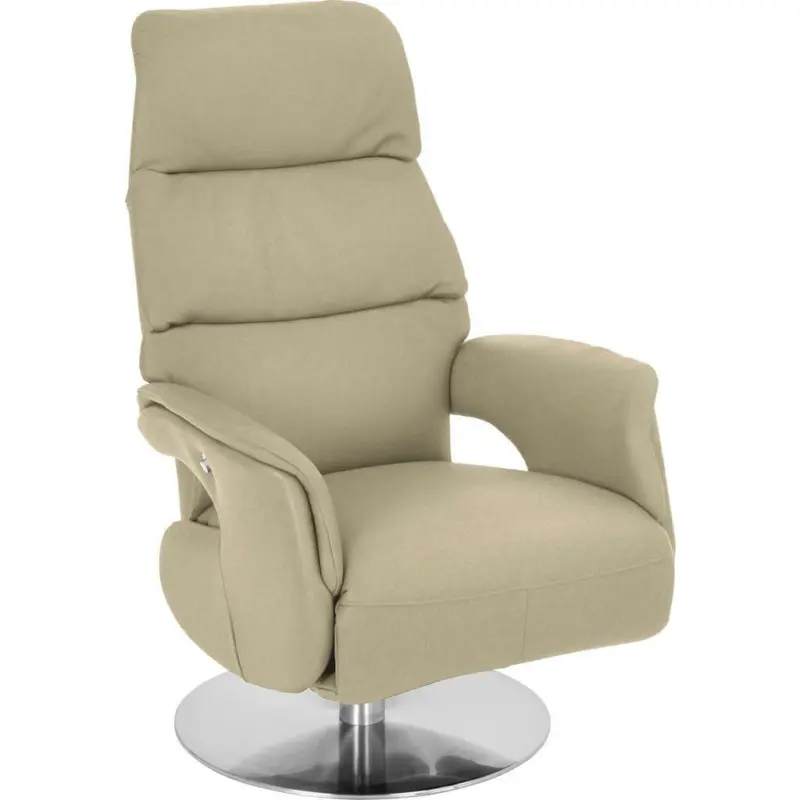 Relaxsessel in Leder Sandfarben