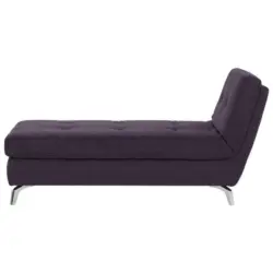 Chaiselongue in Flachgewebe Violett