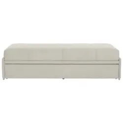 Schlafsofa in Flachgewebe Naturfarben