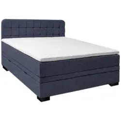 Boxspringbett 140/200 cm in Dunkelgrau