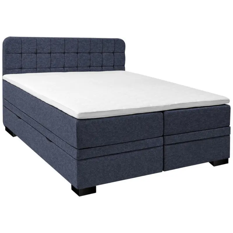 Boxspringbett 180/200 cm in Dunkelgrau