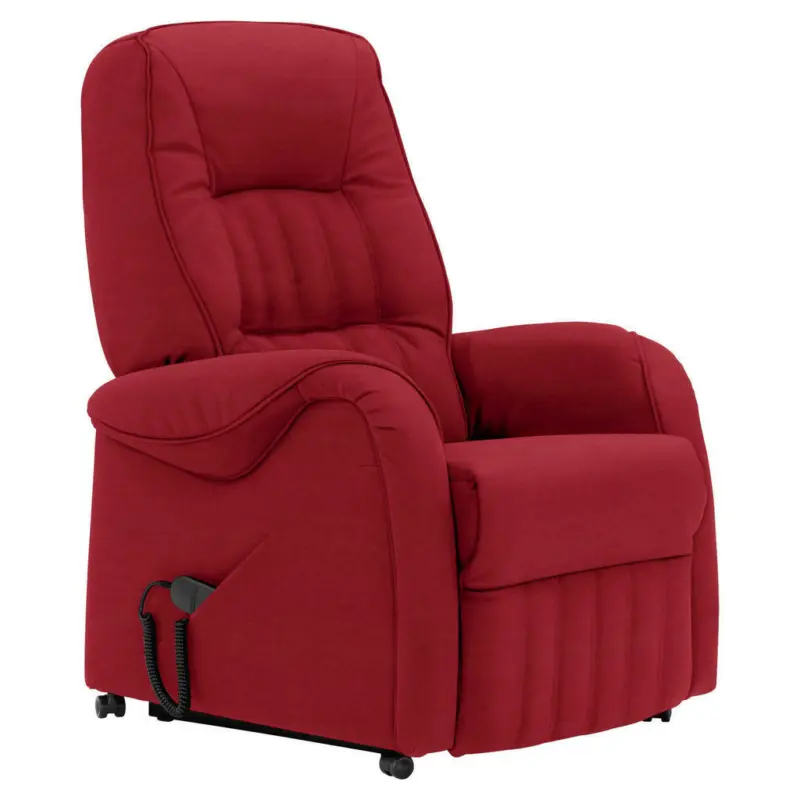Fernsehsessel in Mikrofaser Dunkelrot