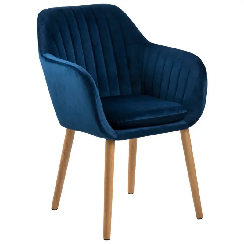 Armlehnstuhl in Samt