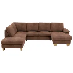 Wohnlandschaft in Mikrofaser Braun