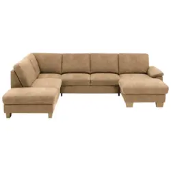 Wohnlandschaft in Mikrofaser Braun