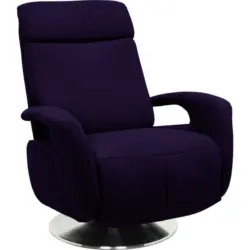 Relaxsessel in Textil Aubergine
