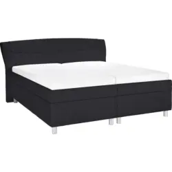 Polsterbett 160/200 cm in Schwarz