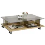 XXXLutz Lauterach - Ihr M&ouml;belhaus bei Bregenz Couchtisch in Holz, Glas 110/80/32,8 cm