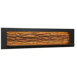 Wandboard in 141/33,5/29 cm Anthrazit, Eichefarben