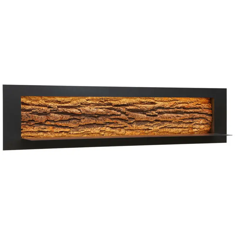 Wandboard in 141/33,5/29 cm Anthrazit, Eichefarben