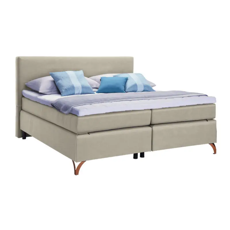 Boxspringbett 180/200 cm in Beige