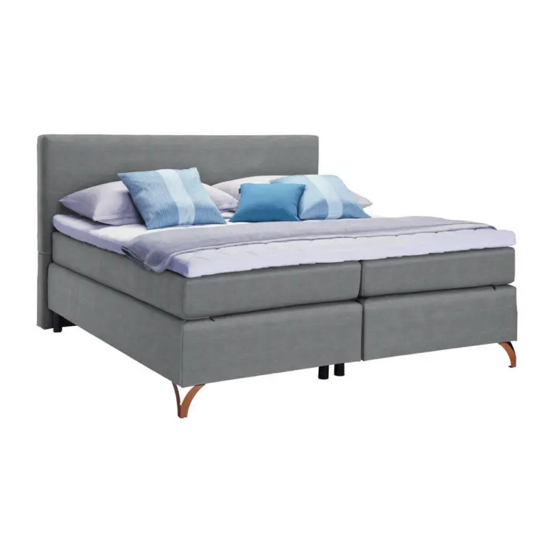 Boxspringbett 180/200 cm in Grau