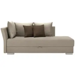 Liege in Webstoff Dunkelbraun, Beige