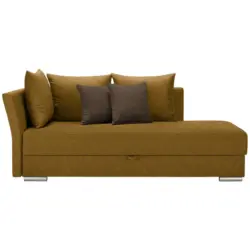 Liege in Webstoff Dunkelbraun, Bernsteinfarben