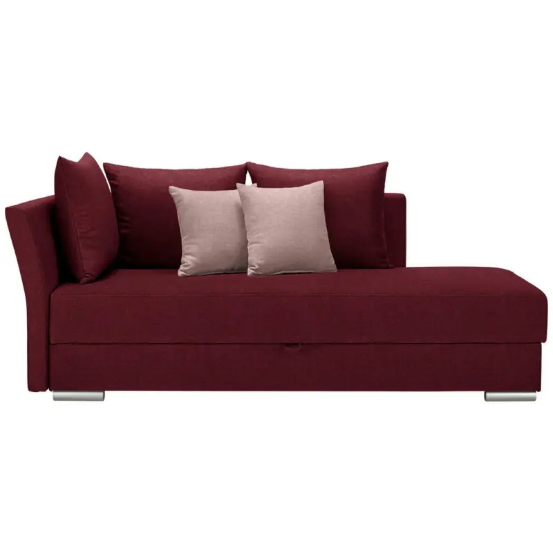 Liege in Webstoff Rot, Altrosa