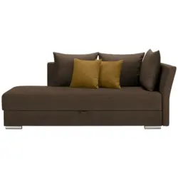 Liege in Webstoff Dunkelbraun, Dunkelgelb