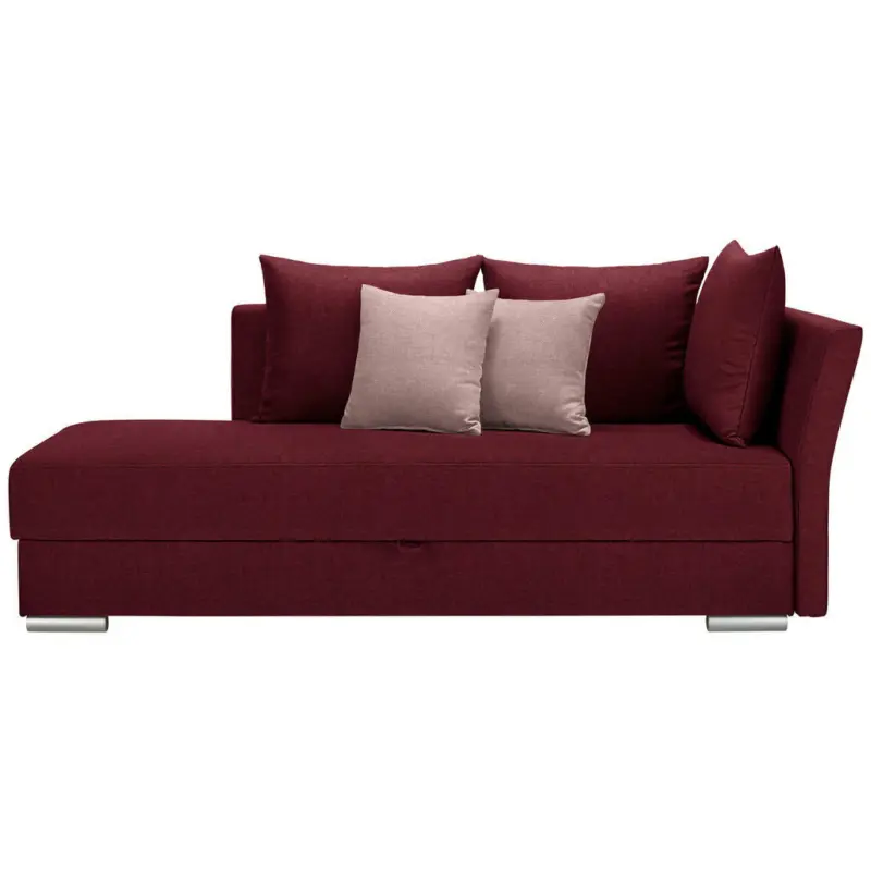 Liege in Webstoff Rot, Altrosa