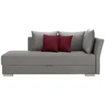 XXXLutz Lauterach - Ihr Möbelhaus bei Bregenz Liege in Webstoff Rot, Hellgrau