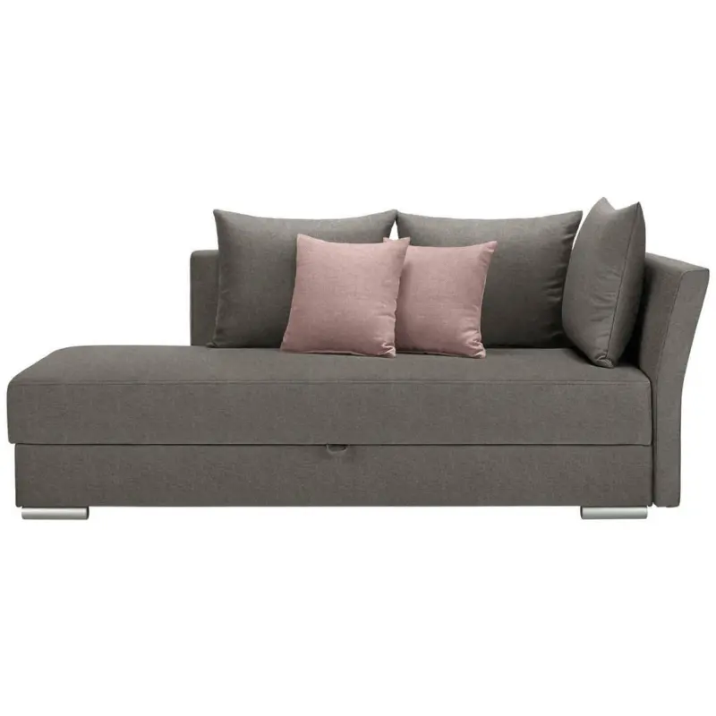 Liege in Webstoff Grau, Rosa