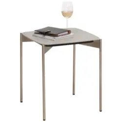 Beistelltisch in Metall, Keramik 43/43/49 cm