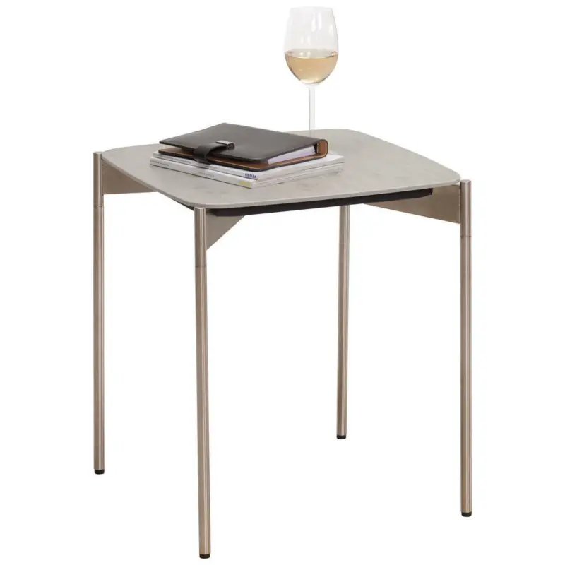 Beistelltisch in Metall, Keramik 43/43/49 cm