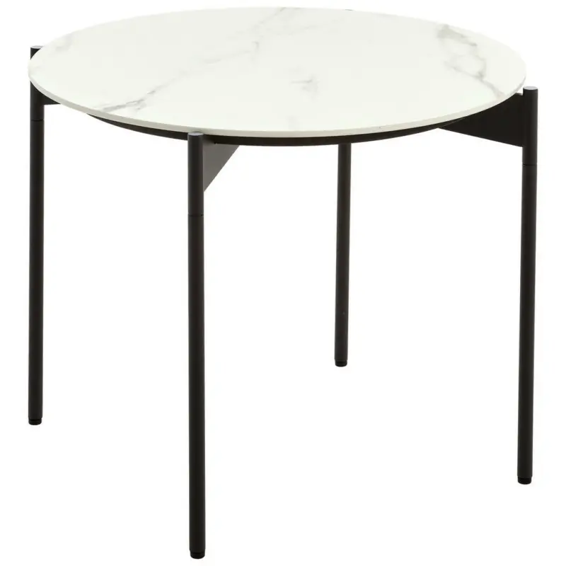 Couchtisch in Metall, Keramik 55/55/49 cm