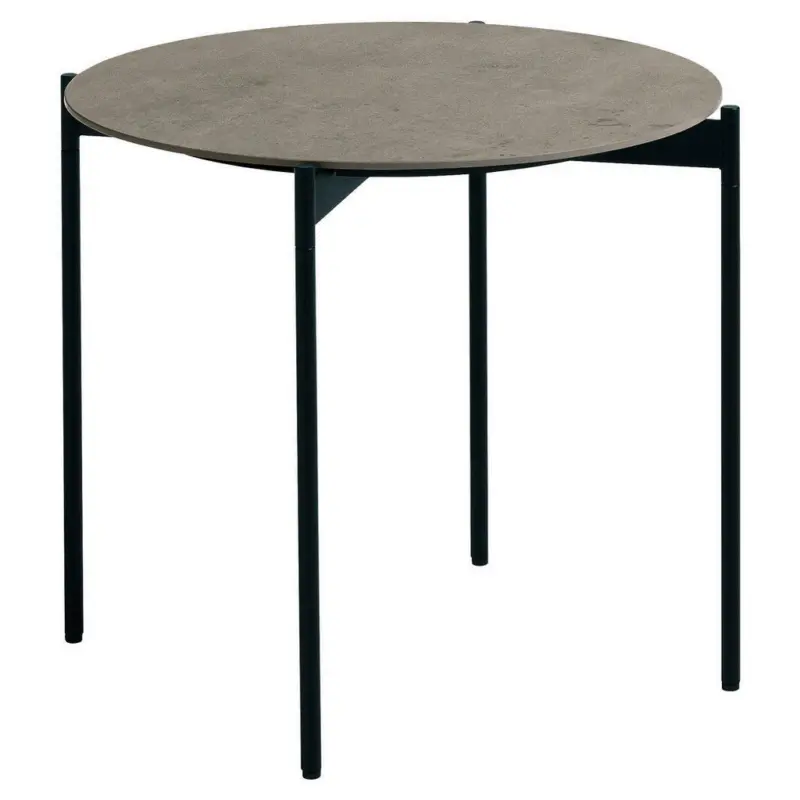 Couchtisch in Metall, Keramik 55/55/49 cm