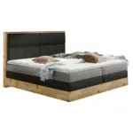 XXXLutz Lauterach - Ihr Möbelhaus bei Bregenz Boxspringbett 180/200 cm in Eichefarben, Hellgrau, Dunkelgrau