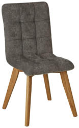 Stuhl aus Eiche massiv in Grau