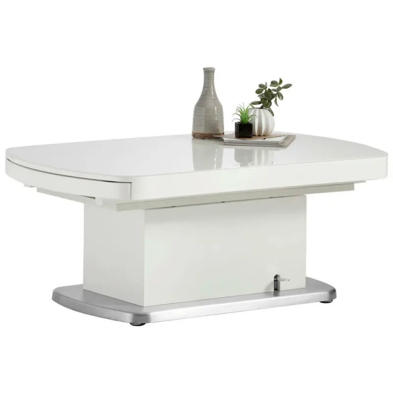 Couchtisch in Metall, Glas, Holzwerkstoff 120/75/50 cm