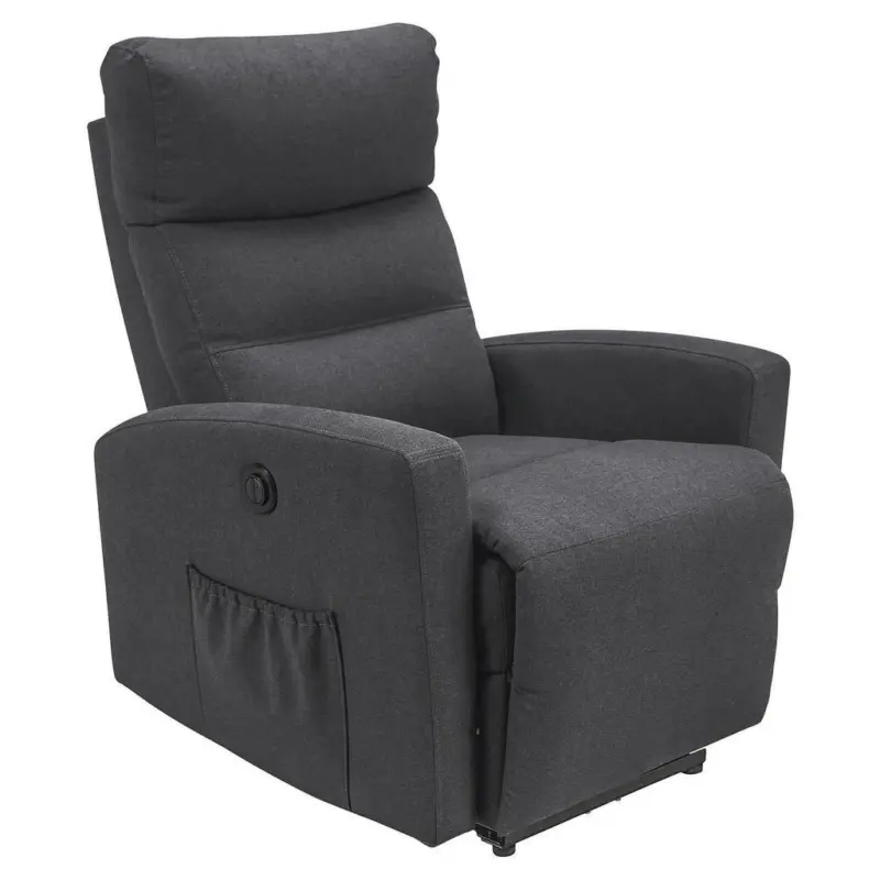 Fernsehsessel in Webstoff Anthrazit