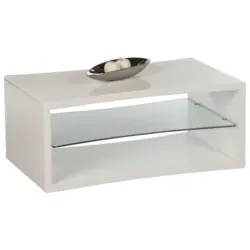 Couchtisch in Glas, Holzwerkstoff 100/60/43 cm