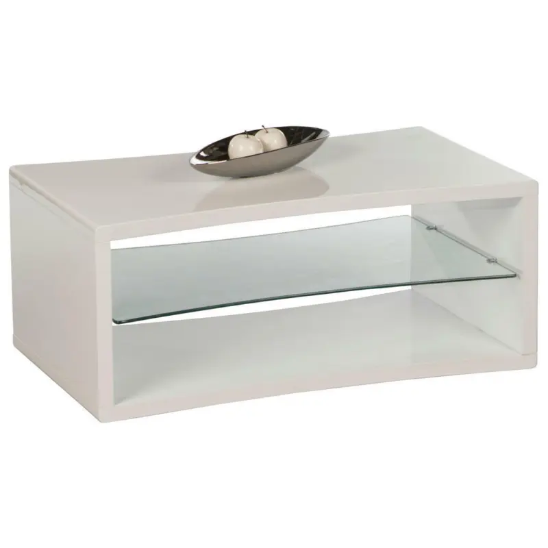 Couchtisch in Glas, Holzwerkstoff 100/60/43 cm