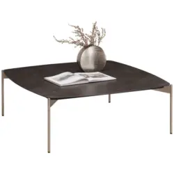 Couchtisch in Metall, Keramik 100/100/35 cm