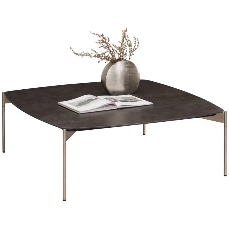 Couchtisch in Metall, Keramik 100/100/35 cm