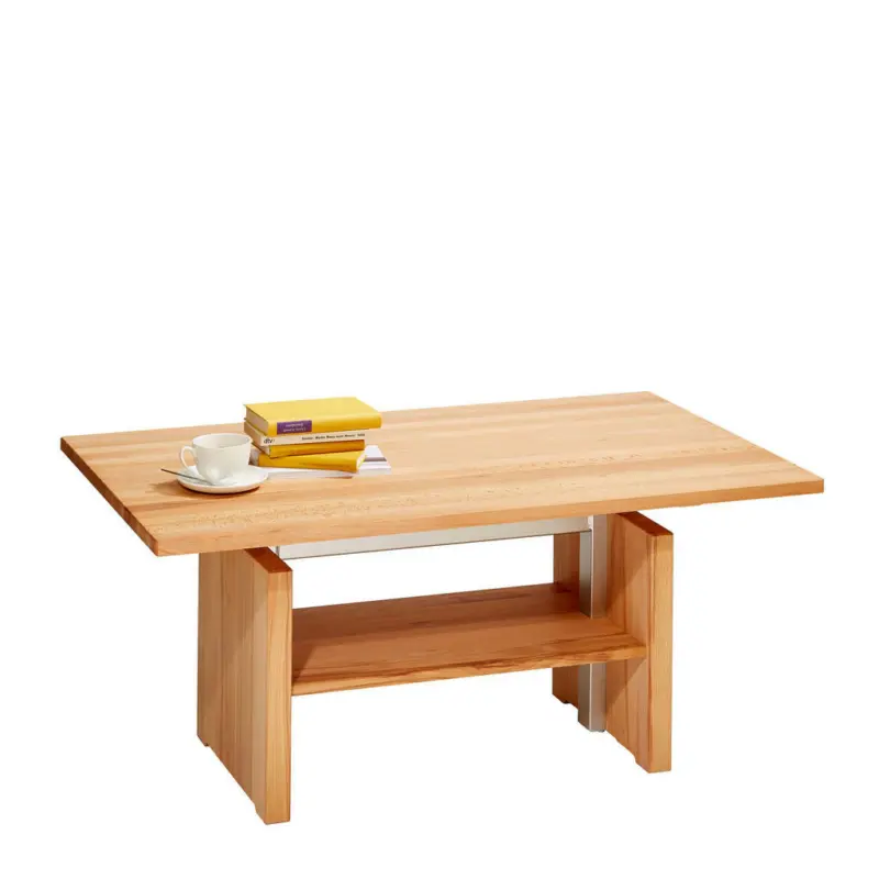 Couchtisch in Holz, Metall 110/65/55-69 cm