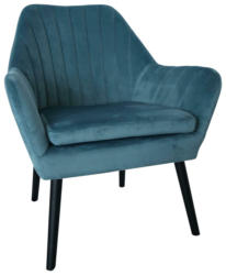Sessel aus Samt in Blau