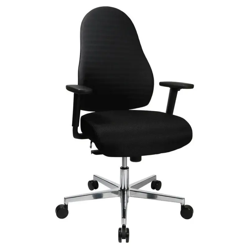 Drehstuhl in Webstoff Schwarz